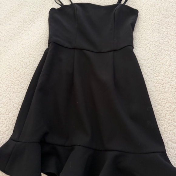 French Connection Black Mini Dress, Women Size 0 - Picture 2 of 3